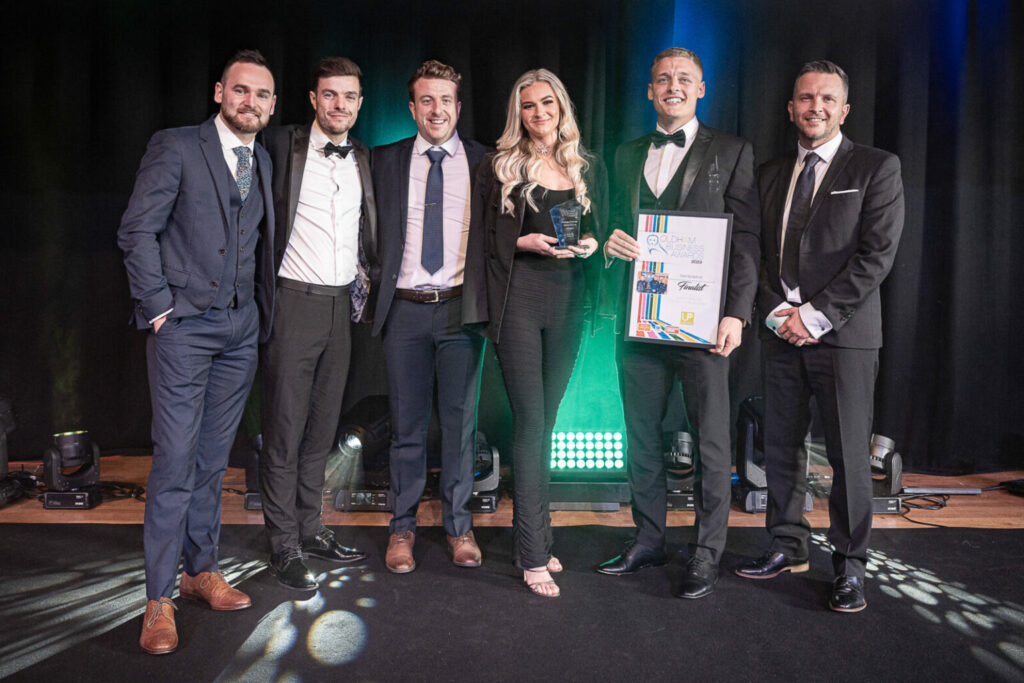 Dream Big sports claiming their business of the year (up to £1m) award